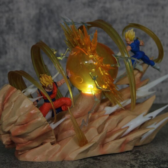 17cm Dragon Ball Z Vegeta Vs Goku Statue Figure Gift Collectible Anime - Picture 4 of 5